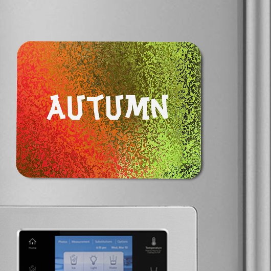 オレンジ&グリーンプレミアムマグネットの独自の名前の色合い マグネット