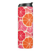 オレンジ&グレープフルーツ柑橘類フルーツパターン タンブラー (回転左)