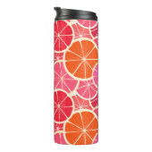 オレンジ&グレープフルーツ柑橘類フルーツパターン タンブラー (回転右)