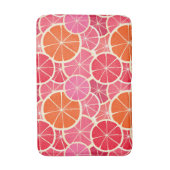 オレンジ&グレープフルーツ柑橘類フルーツパターン バスマット (正面縦)