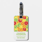 オレンジ、グレープフルーツ、ライム&レモン|写真の追加 ラゲッジタグ (裏面縦)
