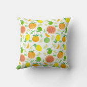 オレンジ・グレープフルーツ・レモン柑橘類フルーツ クッション (裏面)