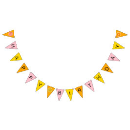 オレンジ、グレープフルーツ、レモン バンティングフラッグ