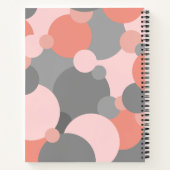 オレンジ-グレー分子 スパイラルノートブック ノートブック (裏面)