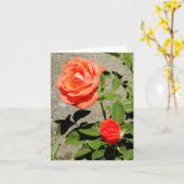 オレンジ・サンシャイン….. カード (黄色い花)