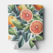 オレンジ シトラス エレガント ウォーターカラー ブライダル シャワー 缶クーラー (裏面)