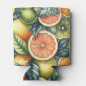 オレンジ シトラス エレガント ウォーターカラー ブライダル シャワー 缶クーラー (裏面)