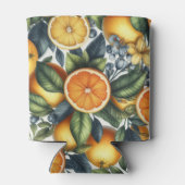 オレンジ シトラス エレガント ウォーターカラー ブライダル シャワー 缶クーラー (裏面)