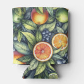 オレンジ シトラス エレガント ウォーターカラー ブライダル シャワー 缶クーラー (裏面)