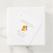 オレンジ シトラス ブライダル ブランシュ カスタム サンクス フェイバータグ (インサイチュ)