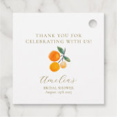 オレンジ シトラス ブライダル ブランシュ カスタム サンクス フェイバータグ (裏面)