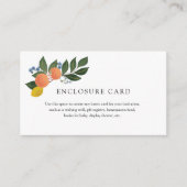 オレンジ シトラス 封入カード エンクロージャーカード (正面)