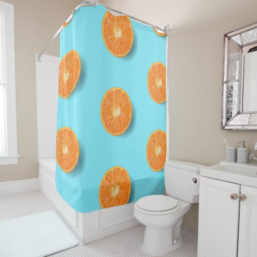 オレンジ シャワーカーテン (インサイチュ)