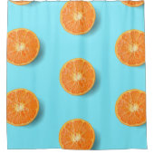 オレンジ シャワーカーテン (正面)