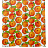 オレンジ シャワーカーテン (正面)