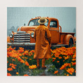 オレンジ ジグソーパズル (縦)