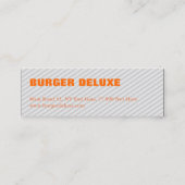 オレンジ スキニー名刺 (裏面)