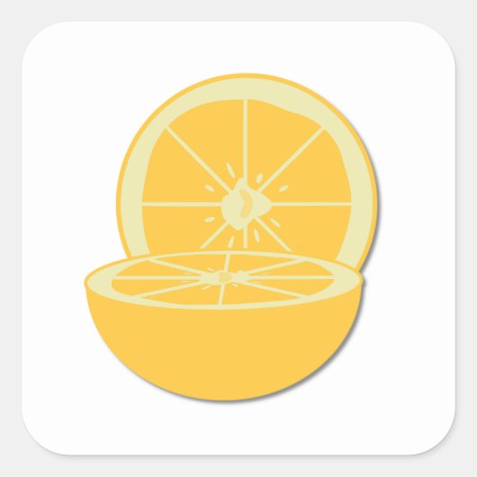 オレンジ スクエアシール (正面)