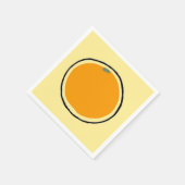 オレンジ スタンダードカクテルナプキン (角)