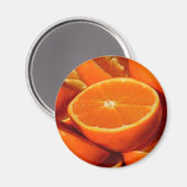 オレンジ – スライス マグネット (正面/裏面)
