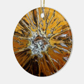 オレンジ セラミックオーナメント (左)