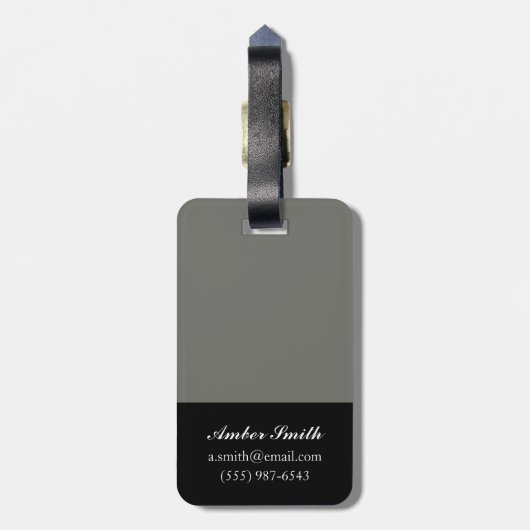 オレンジ·ターバン ラゲッジタグ (裏面縦)