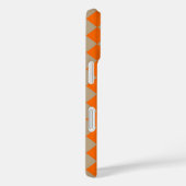 オレンジ・タープ市松ダイヤモンド柄 Case-Mate iPhoneケース (裏面 / 右)