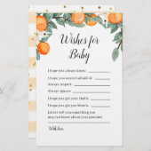 オレンジ・ツイン・ベビーシャワーのベビー (正面/裏面)