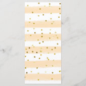 オレンジ・ツイン・ベビーシャワーメニュー メニュー (裏面)