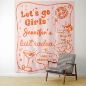 オレンジ ディスコ カウガール ロデオ ブライズテート ウィークエンド タペストリー (インサイチュ)