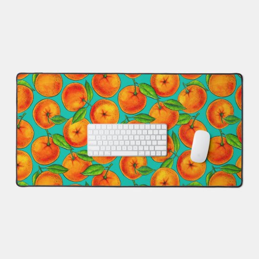 オレンジ デスクマット (キーボード&マウス)