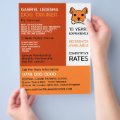 オレンジ・ドッグ, ドッグトレーナーの広告 チラシ (手)