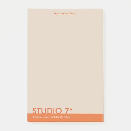 オレンジ – ナチュラルシリーズ ポストイット (正面)