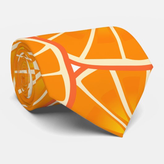 オレンジ ネクタイ (ロール)