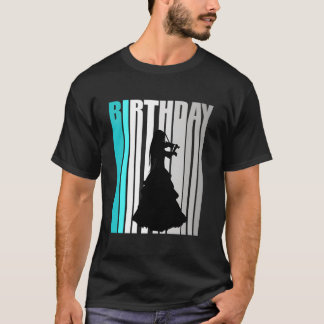 オレンジ バイオリン オーケストラ レース Tシャツ