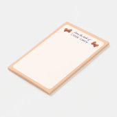 オレンジ・バタフライの机から ポストイット (アングル)