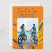 オレンジ・バード・オブ・パラダイス・セーブ・ザ・デートのお知らせ セーブザデート (正面)