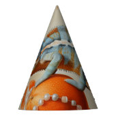 オレンジ – パーティー帽子 パーティーハット (正面)