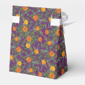 オレンジ&パープルプラム牡丹&バラフローラ結婚ズ フェイバーボックス (裏面サイド)