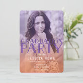 オレンジ・パープル卒業生会大学院写真 招待状 (スタンド正面)