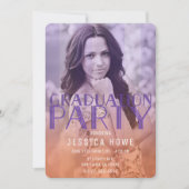 オレンジ・パープル卒業生会大学院写真 招待状 (正面)