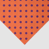 オレンジ&パープル水玉模様 薄葉紙 (詳細)