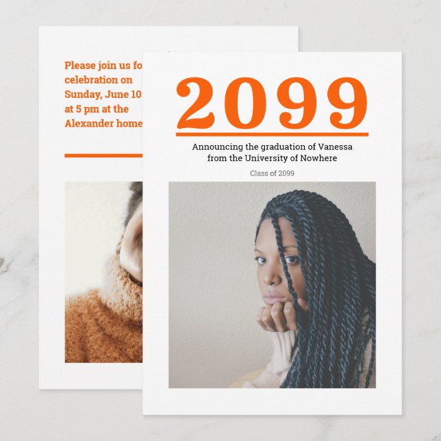 オレンジ・ビッグナンバーズ2写真卒業 (正面/裏面)