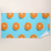 オレンジ ビーチタオル (正面)