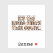 オレンジ・ピックボールを数える小さなディンク シール (シート)