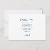 オレンジ&ピンクフローラブーケパーティーありがとう サンキューカード (裏面)