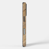 オレンジ+ピンク影モノグラムのレトロな木目調 Case-Mate iPhoneケース (裏面 / 右)