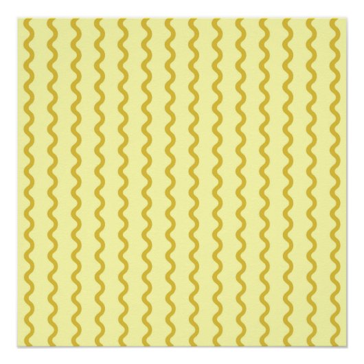 オレンジ ピンク アブストラクト ストライプ グルービー スプリング ポスター (正面)