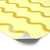 オレンジ ピンク アブストラクト ストライプ グルービー スプリング ポスター (コーナー)