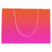 オレンジ ピンク グラデーション ラージペーパーバッグ (裏面)